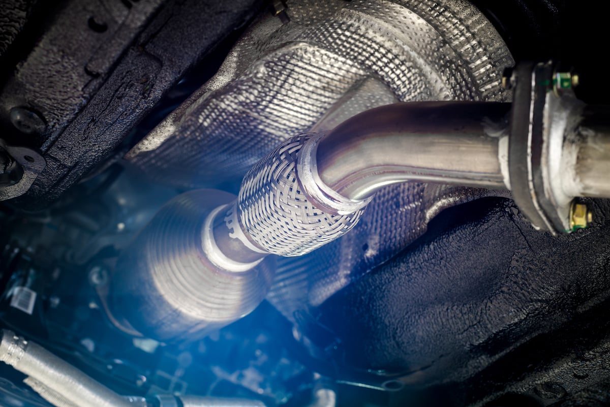 corrugation vehicle's exhaust system